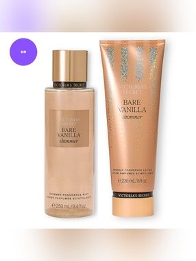 Victoria's Secret Bare Vanilla Shimmer Set